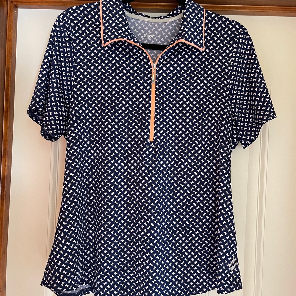 JoFit half-zip golf performance polo. NWOT.